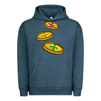 Pigment Midnight Navy louisiana coins Urban Hoodie - BarkalooDesign