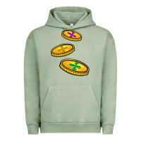 Pigment Oil Green louisiana coins Urban Hoodie - BarkalooDesign