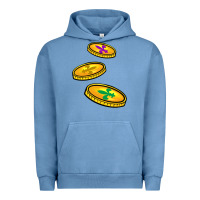 Pigment Pebble Blue louisiana coins Urban Hoodie - BarkalooDesign