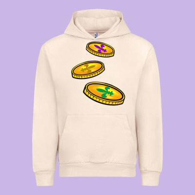 Louisiana Coins Urban Hoodie Designed By Barkaloodesign