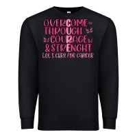 Black overcome through courage strength  malia Premium Sweatshirt - MaliasSmallBusiness