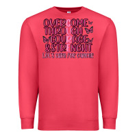 Cardinal overcome through courage strength  malia Premium Sweatshirt - MaliasSmallBusiness
