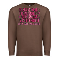 Chestnut overcome through courage strength  malia Premium Sweatshirt - MaliasSmallBusiness