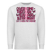 Oatmeal Heather overcome through courage strength  malia Premium Sweatshirt - MaliasSmallBusiness