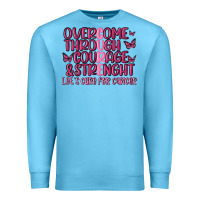 Ocean Blue overcome through courage strength  malia Premium Sweatshirt - MaliasSmallBusiness