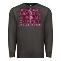 Smoke overcome through courage strength  malia Premium Sweatshirt - MaliasSmallBusiness