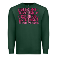 Sports Green overcome through courage strength  malia Premium Sweatshirt - MaliasSmallBusiness