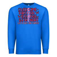 True Royal overcome through courage strength  malia Premium Sweatshirt - MaliasSmallBusiness