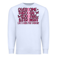 White overcome through courage strength  malia Premium Sweatshirt - MaliasSmallBusiness