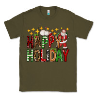 Army Green happy holiday christmas Classic Tee - FaDigitalArtStudio
