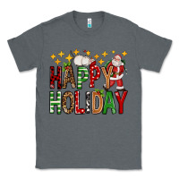 Charcoal Heather happy holiday christmas Classic Tee - FaDigitalArtStudio
