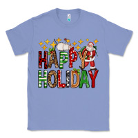 Colony Blue happy holiday christmas Classic Tee - FaDigitalArtStudio