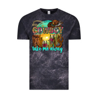 Cloud Black cowboy take me away Vintage Tee - Zillion Design Studio