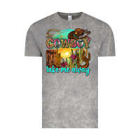 Cloud Rock cowboy take me away Vintage Tee - Zillion Design Studio