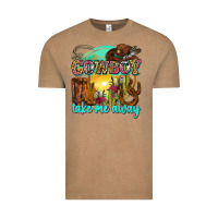 Vintage Coffee cowboy take me away Vintage Tee - Zillion Design Studio