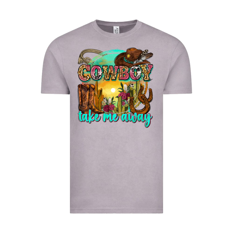 Cowboy Take Me Away Vintage Tee by Zillion Design Studio | Teevron
