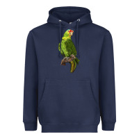 Navy New Zealand Paraket Parrot Heavyweight Hoodie - LillyAllenDesigns