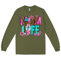 Army Green mom life Long Sleeve Tee - AdoDesignShop