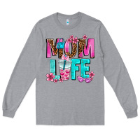 Heather Grey mom life Long Sleeve Tee - AdoDesignShop