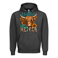 Charcoal Heather don't be a salty heifer long haired cow Zipper Hoodie - Jasminsmagicworld
