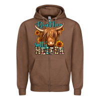 Chestnut don't be a salty heifer long haired cow Zipper Hoodie - Jasminsmagicworld