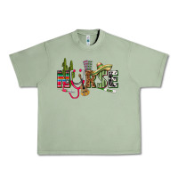 Oil Green Mexican Nurse Urban Heavy Tee - texasbilliewilder