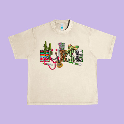 Mexican Nurse Urban Heavy Tee Designed By Texasbilliewilder