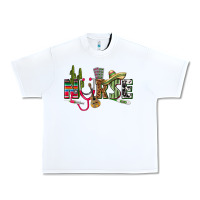 White Mexican Nurse Urban Heavy Tee - texasbilliewilder