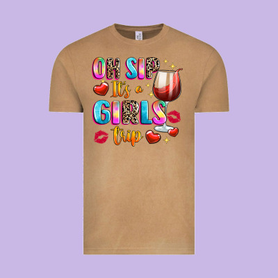 Oh Sip Its A Girls Vintage Tee Designed By Texasbilliewilder