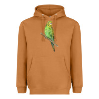 Meerkat Budgeriar Bird Parrot Heavyweight Hoodie - LillyAllenDesigns
