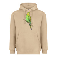 Mushroom Budgeriar Bird Parrot Heavyweight Hoodie - LillyAllenDesigns