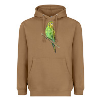 Toasted Coconut Budgeriar Bird Parrot Heavyweight Hoodie - LillyAllenDesigns