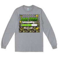 Heather Grey dad joke loading please wait Long Sleeve Tee - HRA Design Shop