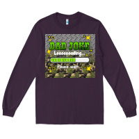 Plum dad joke loading please wait Long Sleeve Tee - HRA Design Shop