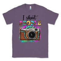 Lavender i shoot people tie dye gemstone vintage camera Classic Tee - FaDigitalArtStudio
