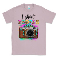 Lilac i shoot people tie dye gemstone vintage camera Classic Tee - FaDigitalArtStudio