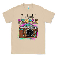 Mushroom i shoot people tie dye gemstone vintage camera Classic Tee - FaDigitalArtStudio
