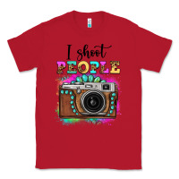 Red i shoot people tie dye gemstone vintage camera Classic Tee - FaDigitalArtStudio