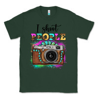 Sports Green i shoot people tie dye gemstone vintage camera Classic Tee - FaDigitalArtStudio