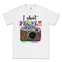 White i shoot people tie dye gemstone vintage camera Classic Tee - FaDigitalArtStudio