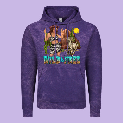 Wild And Free Vintage Hoodie Designed By Texasbilliewilder