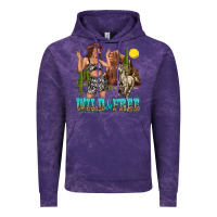 Cloud Purple wild and free Vintage Hoodie - texasbilliewilder