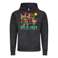 Vintage Black wild and free Vintage Hoodie - texasbilliewilder