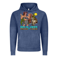 Vintage Denim wild and free Vintage Hoodie - texasbilliewilder