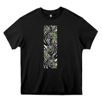 Black zebra Heavy Core Tee - LillyAllenDesigns