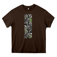 Chocolate Brown zebra Heavy Core Tee - LillyAllenDesigns