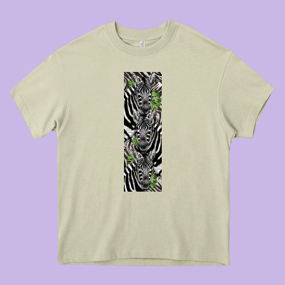 Zebra Heavy Core Tee Designed By Lillyallendesigns