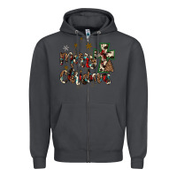 Smoke merry christmas wood slice ornament Zipper Hoodie - JahusDesignShop