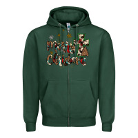 Sports Green merry christmas wood slice ornament Zipper Hoodie - JahusDesignShop