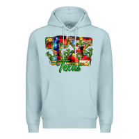 Blue Mist Christmas Texas Premium Hoodie - MaliasSmallBusiness